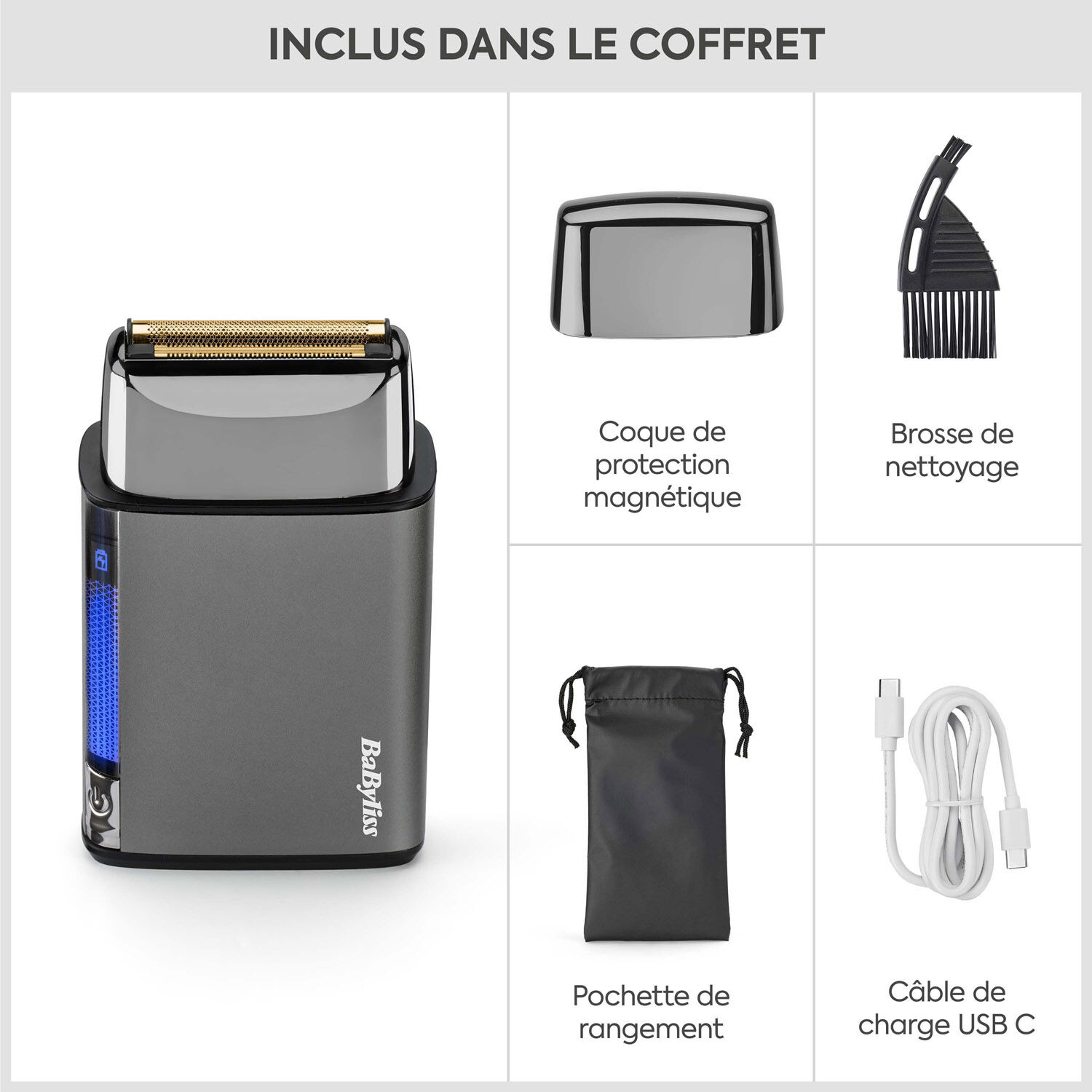 Rasoir &eacute;lectrique &agrave; grille simple Super-X Metal